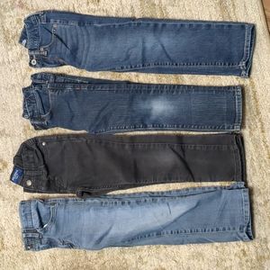 Bundle of 4 skinny jeans - size (5/6)